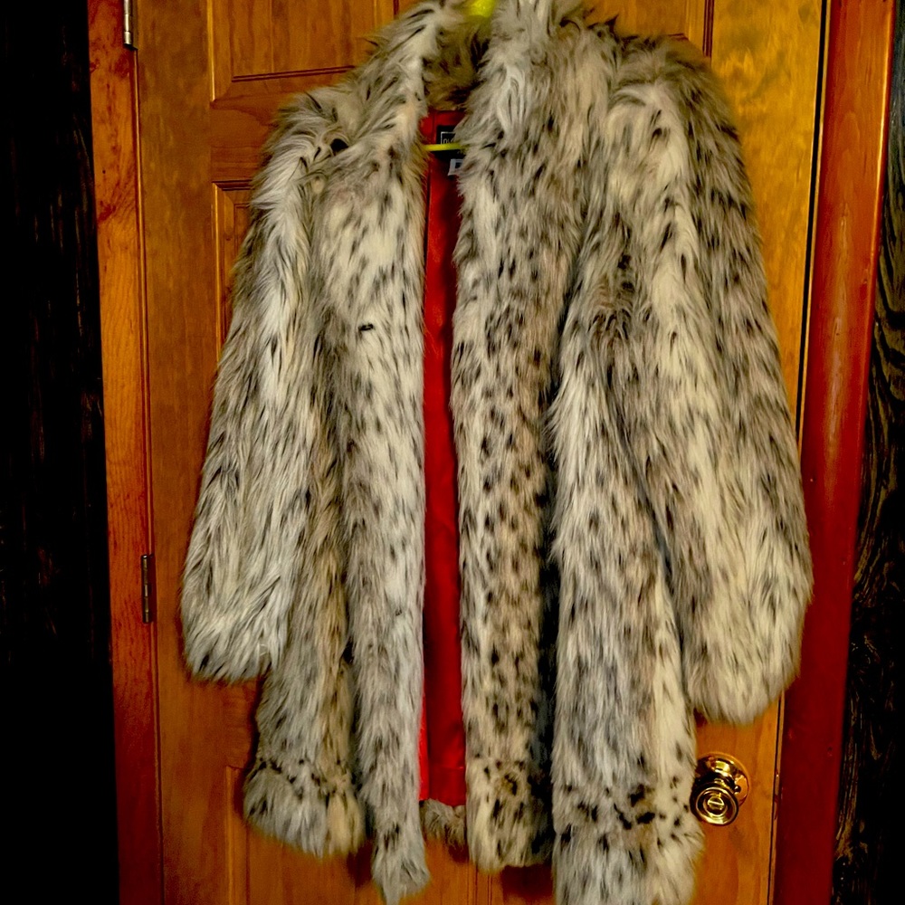 Outer layers vintage faux fur coat